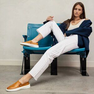 Tan Slip-On Loafers for Women